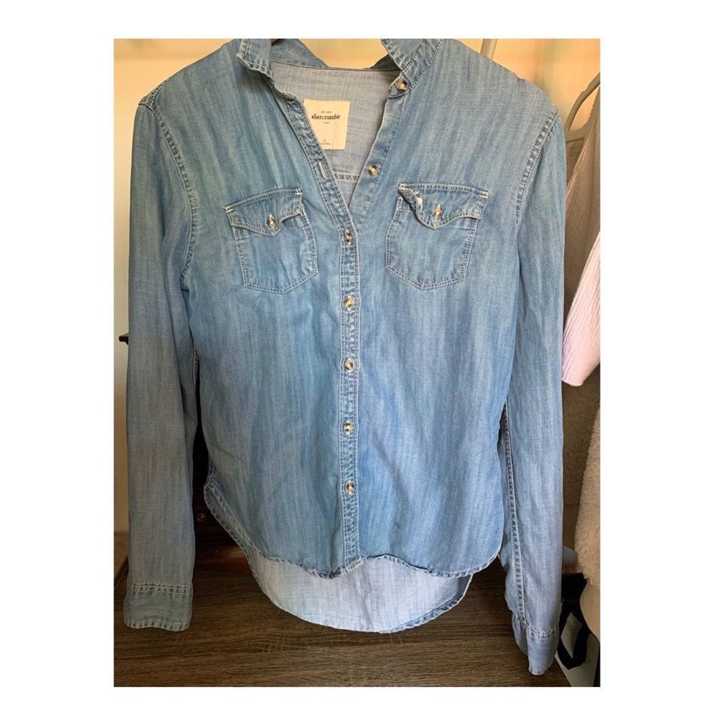 Abercrombie Kids jean button down